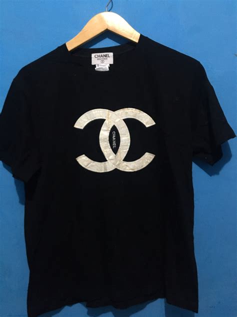 t-shirt chanel|chanel tee shirts vintage.